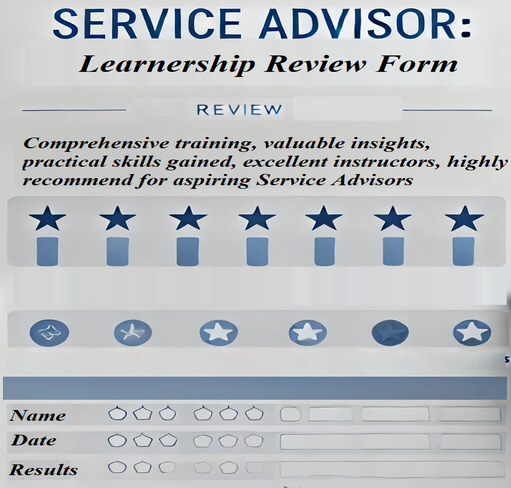 Service Advisor: Leanership Review Form